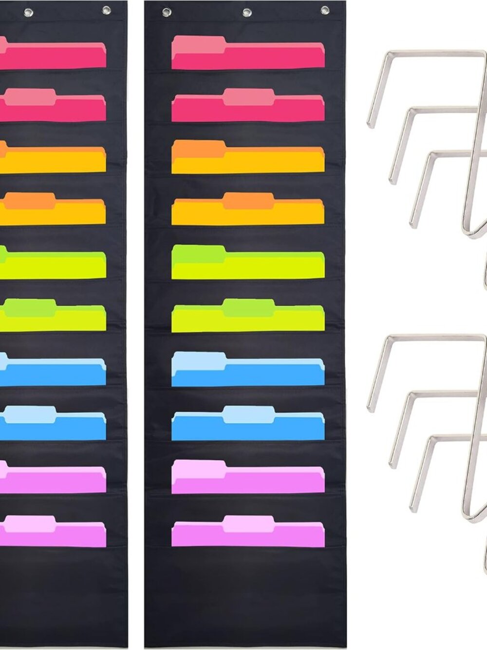 Heavy Duty Storage Pocket Chart for Classroom, 10 Pocket Storage Organizer with